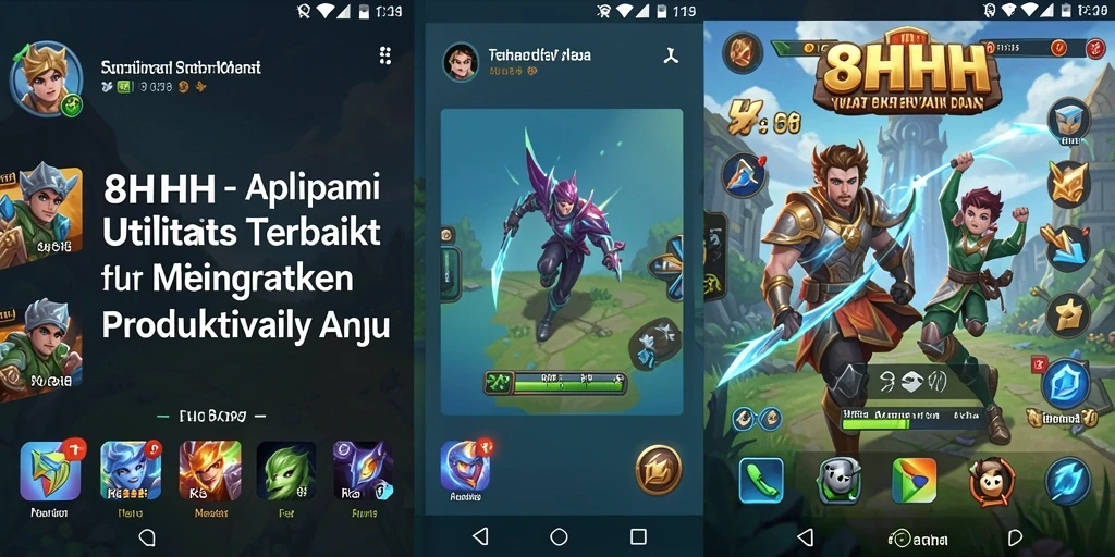 Tampilan utama 8HHH dengan fitur utilitas yang lengkap.