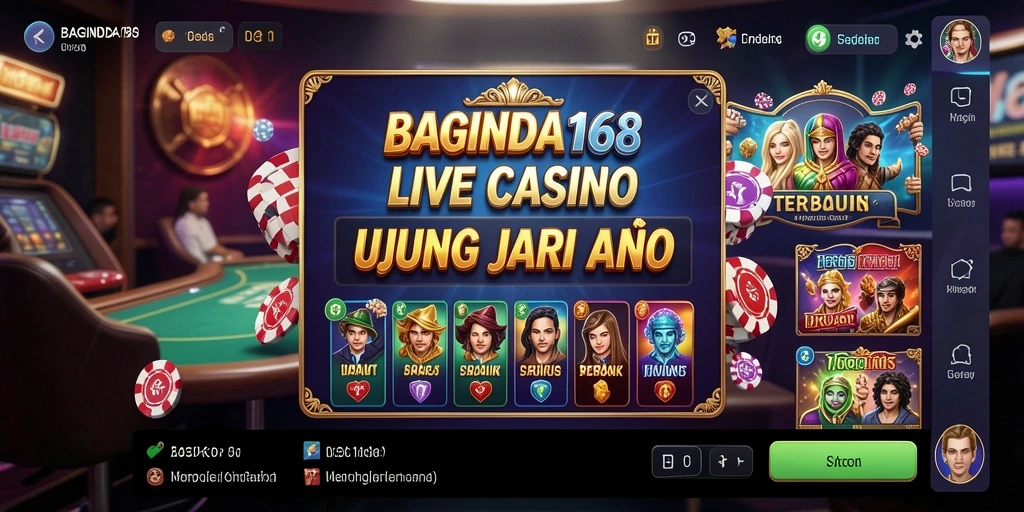 Gameplay Live Casino yang mendebarkan dalam BAGINDA168.