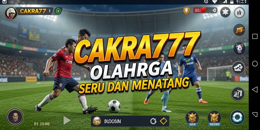 Screenshot gameplay CAKRA777 menampilkan aksi olahraga yang seru.