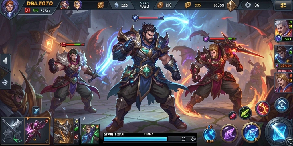 Gameplay DBLTOTO yang penuh aksi dalam pertarungan tim.