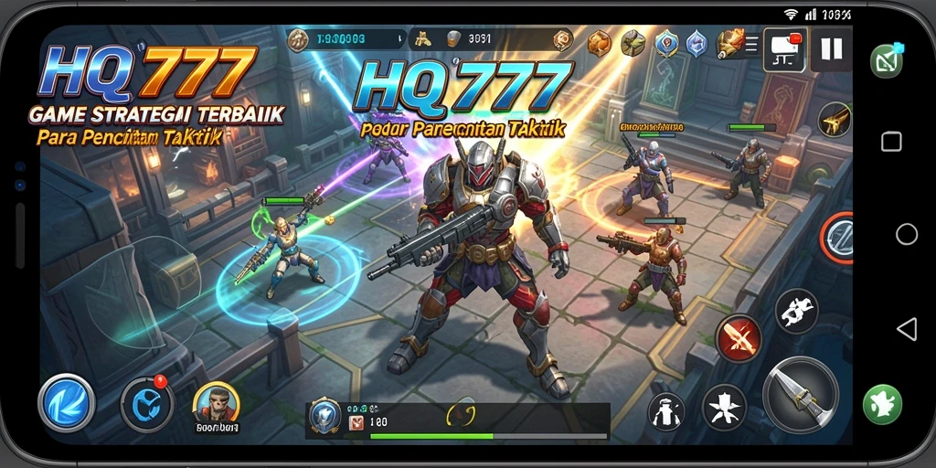 Tampilan gameplay <strong>HQ777</strong> yang epik dan menegangkan dalam pertempuran strategi.