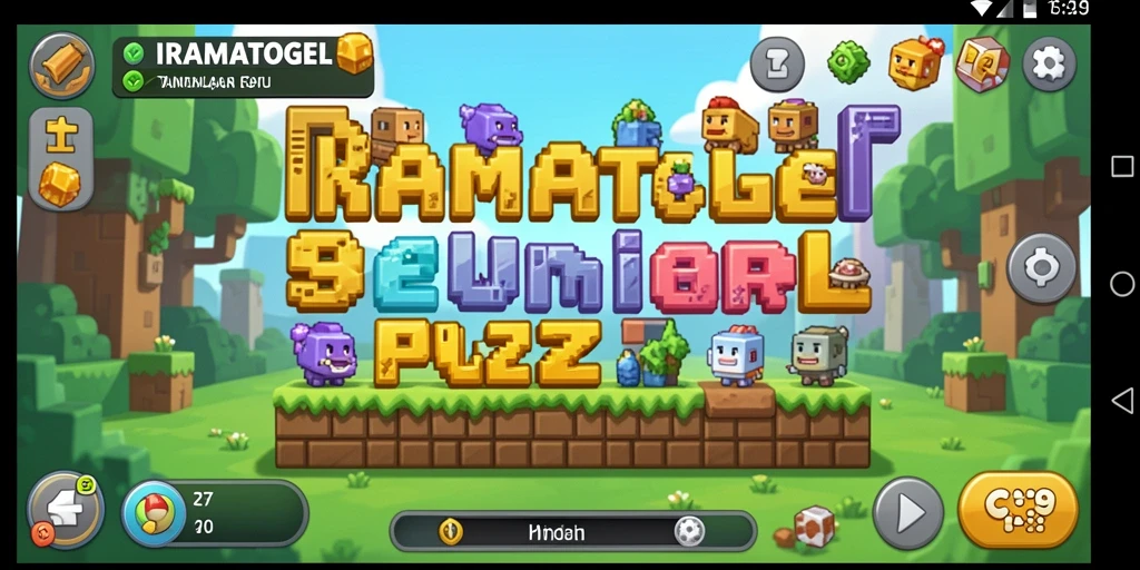 Tampilan gameplay menantang dalam IRAMATOGEL untuk puzzle menarik.