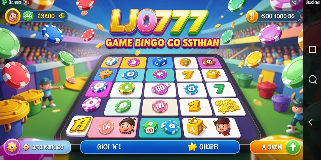 Tampilan antarmuka permainan Bingo LJO777 yang menarik dan interaktif.