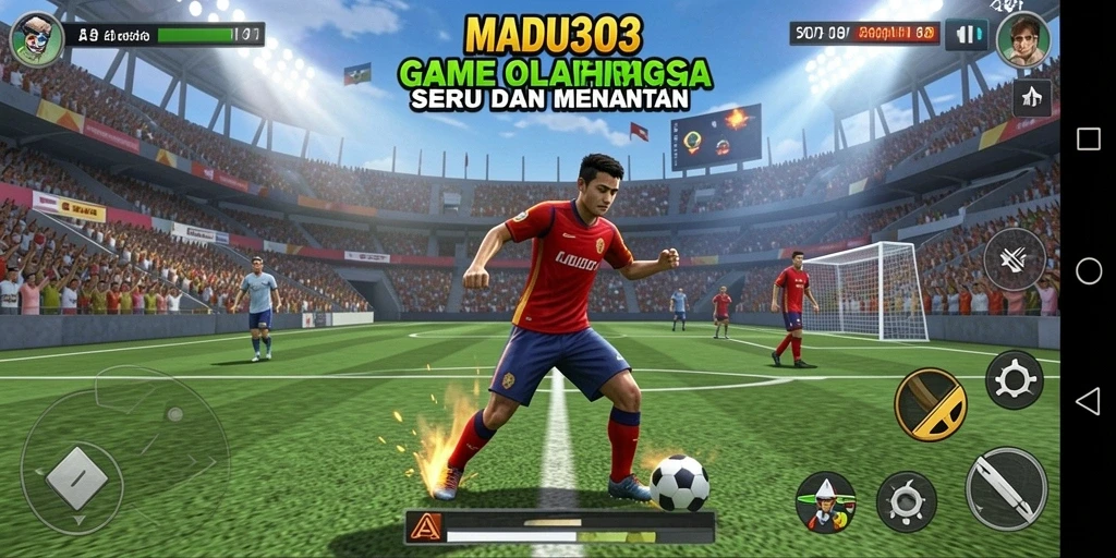 Tampilan gameplay seru dan aksi olahraga di MADU303.