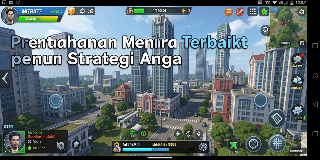 Tampilan gameplay MITRA77 yang menegangkan dalam mempersiapkan pertahanan.
