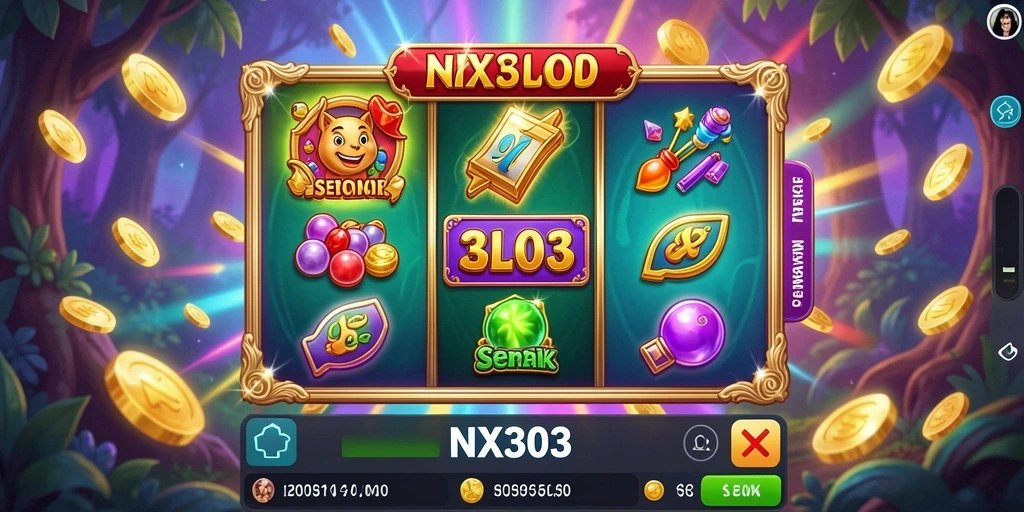 Tampilan menarik gameplay NX303 dengan slot yang seru.
