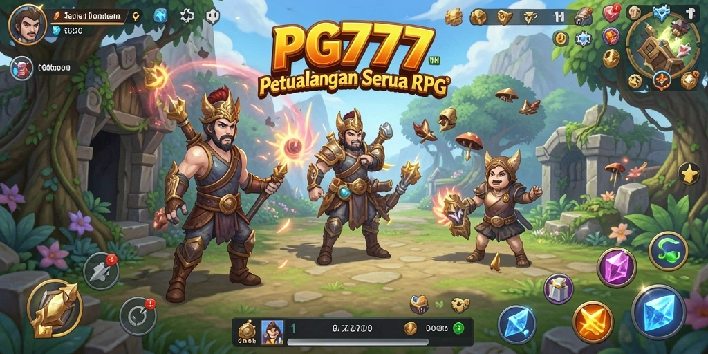 Screenshot menampilkan antusiasme gameplay RPG di PG777.