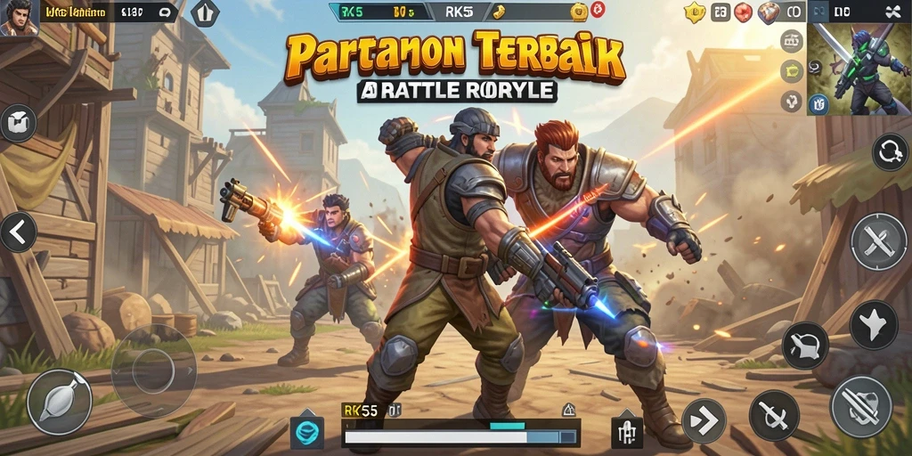 Gameplay seru dan penuh aksi di RK55 Battle Royale.