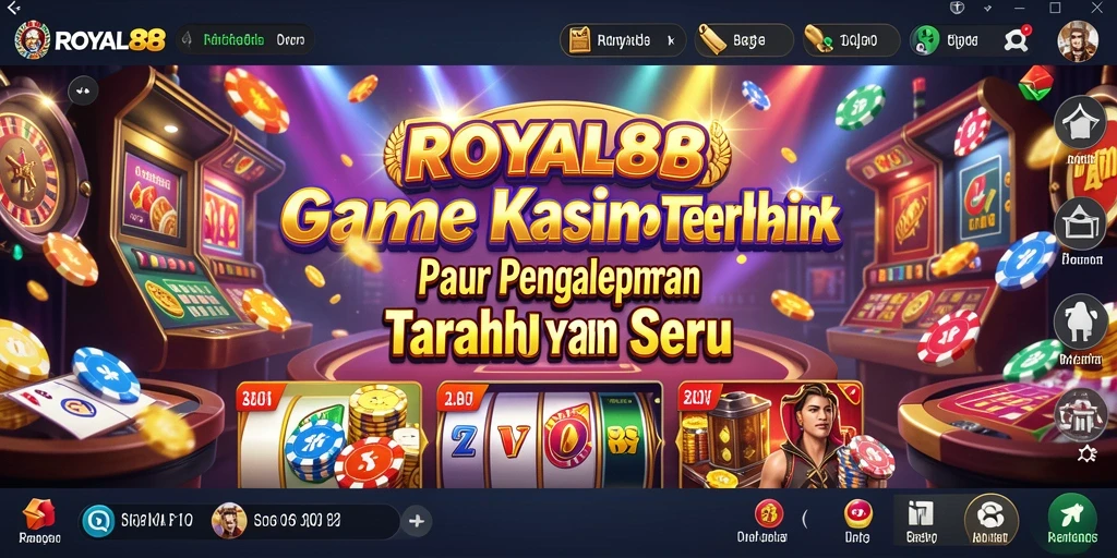 Tampilan gameplay seru dari ROYAL88 yang menampilkan suasana Kasino.