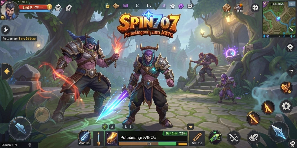 Tangkapan layar menunjukkan aksi seru dalam gameplay ARPG.