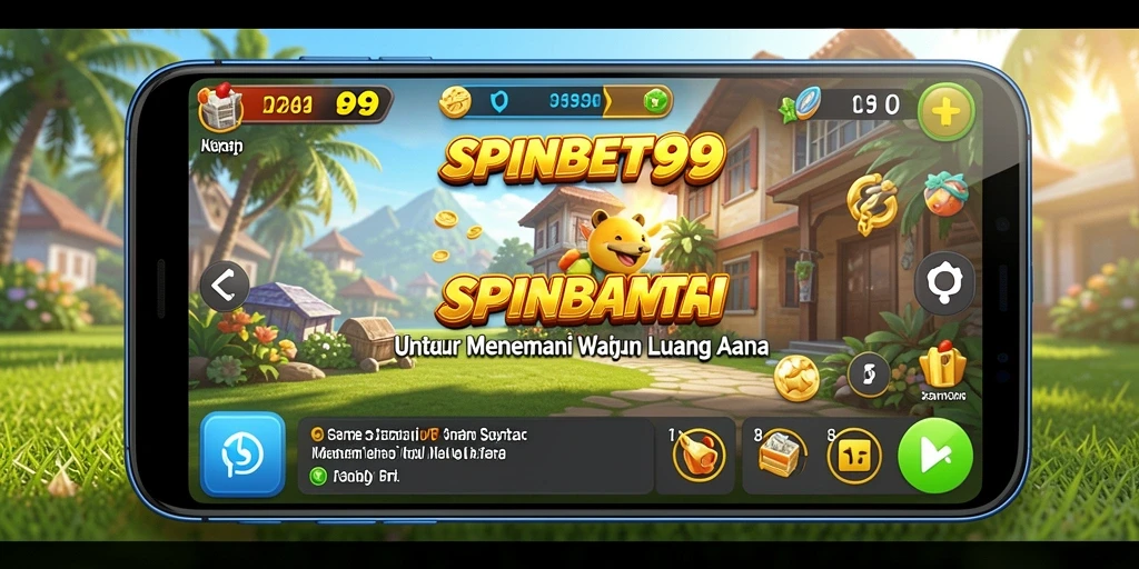 Tampilan gameplay <strong>SPINBET99</strong> yang penuh warna dan seru.
