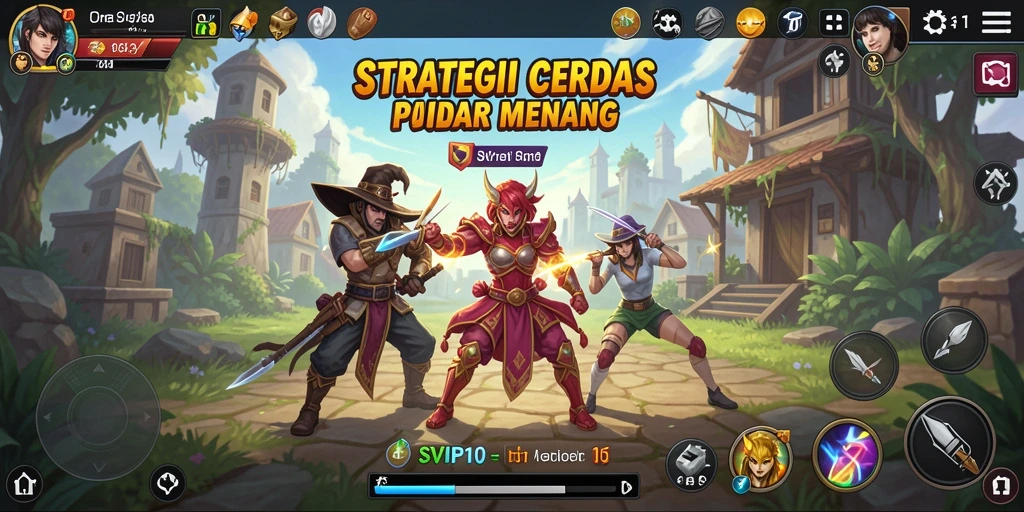Tampilan gameplay yang mendebarkan dari SVIP10 dengan strategi taktis.