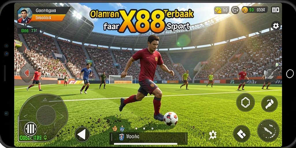 Gameplay mendebarkan dalam X88 dengan berbagai olahraga.